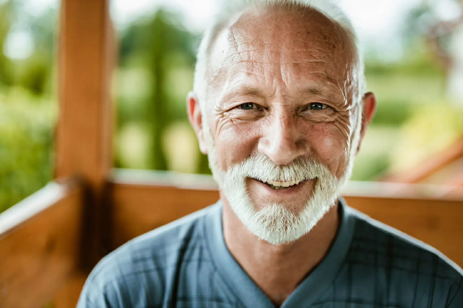 Portrait of happy senior man.